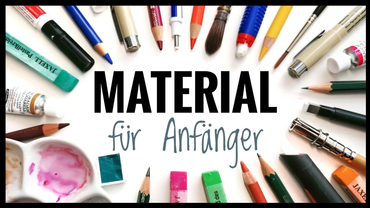Material für  Anfänger - Meine Empfehlungen für euch - Bleistift, Buntstift, Pastell und Aquarell