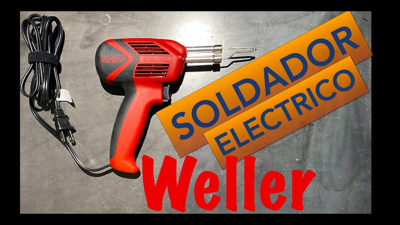 Desempaquetando CAUTIN Soldador eléctrico WELLER (100 /140WATTS WELLER soldering-gun)