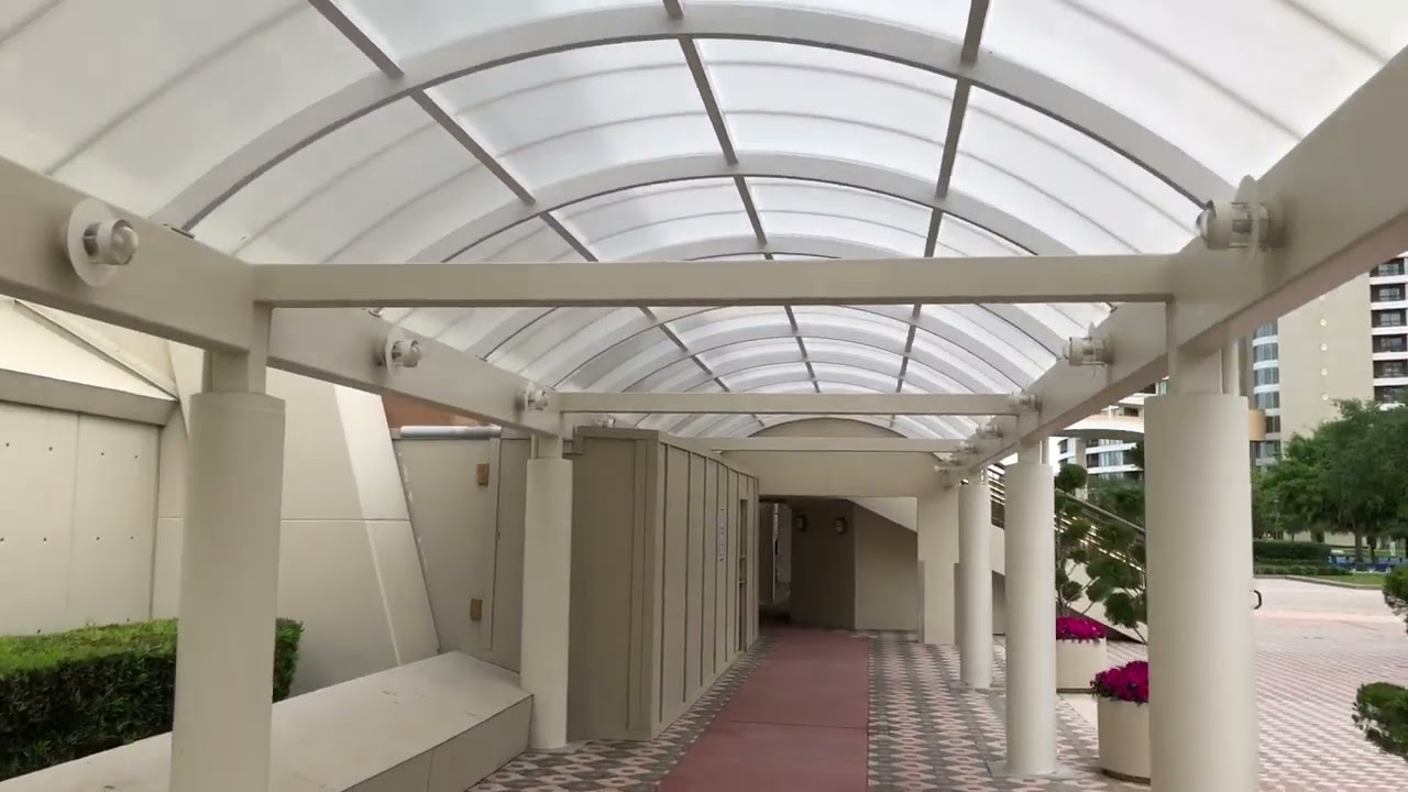 Disney's Contemporary Resort Walkthrough: From Garden Wing to Main Tower - Detailed Tour 2023!