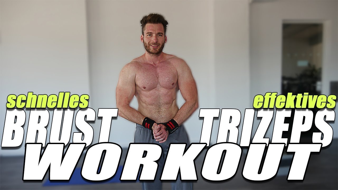 Brust Trizeps Workout  ■ schnell und effektiv  ■ HIIT Workout