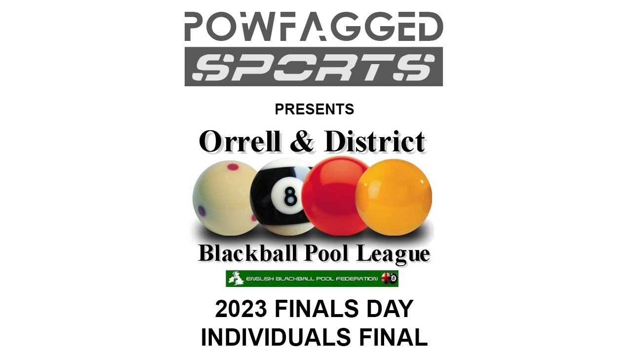 Orrell and District Blackball Pool League Finals Day 2023 - Individuals Final