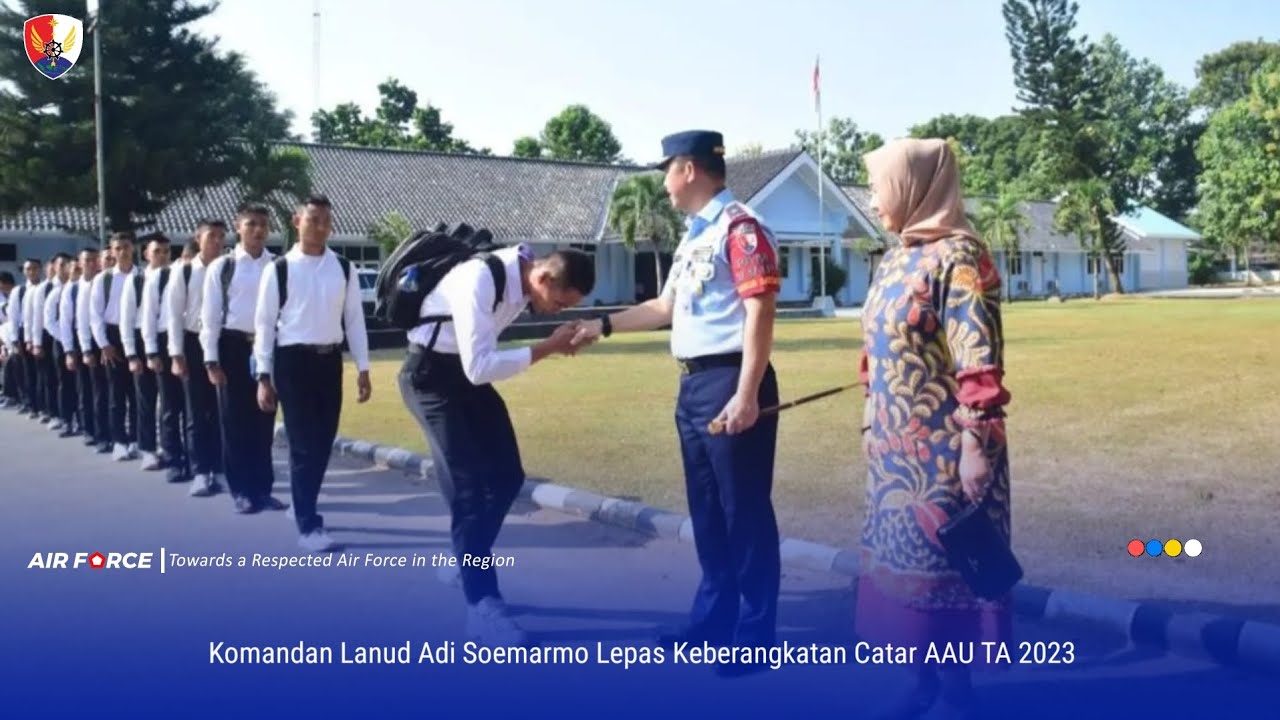 Komandan Lanud Adi Soemarmo Lepas Keberangkatan Catar AAU TA 2023.