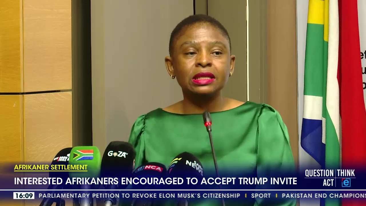 Interested Afrikaners encouraged to accept Trump invite