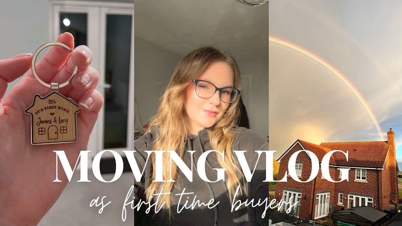 moving vlog 🏠| getting the keys, move with us as FIRST TIME BUYERS + empty house tour