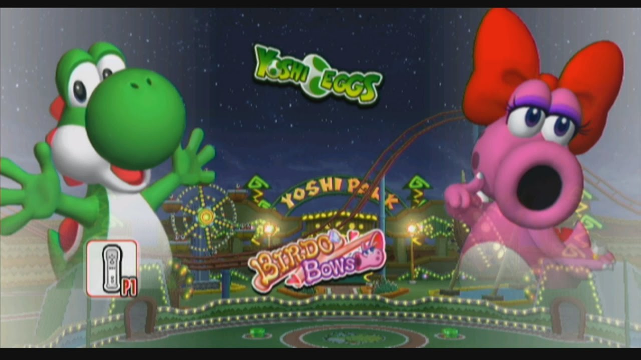 Mario Super Sluggers | Выставка Йоши против Бирдо в парке Йоши