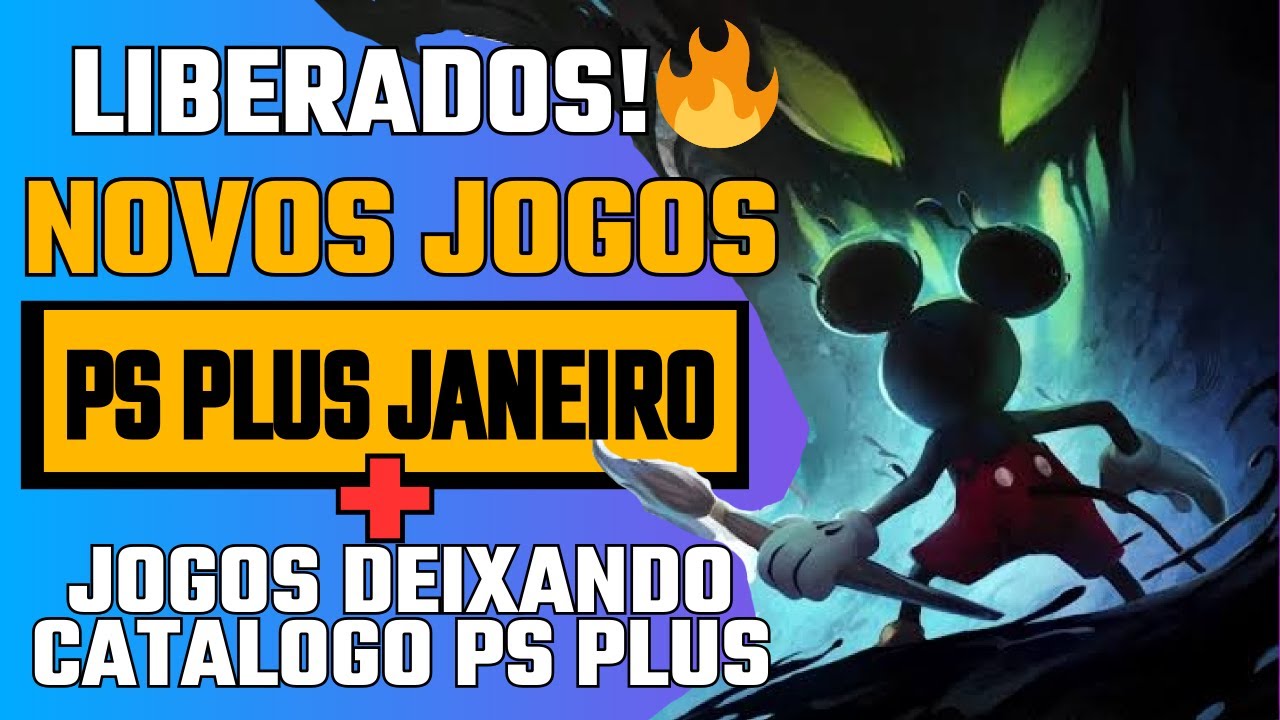 NOVOS JOGOS PS PLUS JANEIRO 2026 + JOGOS DEIXANDO A PS PLUS