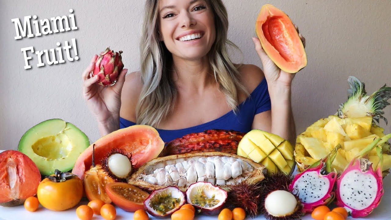 Экзотические фрукты MUKBANG с Miami Fruit! Какао, маме, питахайя, кумкват и многое другое!