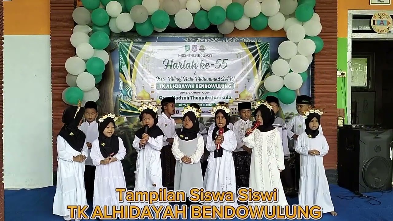 HARLAH TK AL HIDAYAH BENDOWULUNG KE-55 dan PERINGATAN ISRA' MI'RAJ NABI MUHAMMAD 