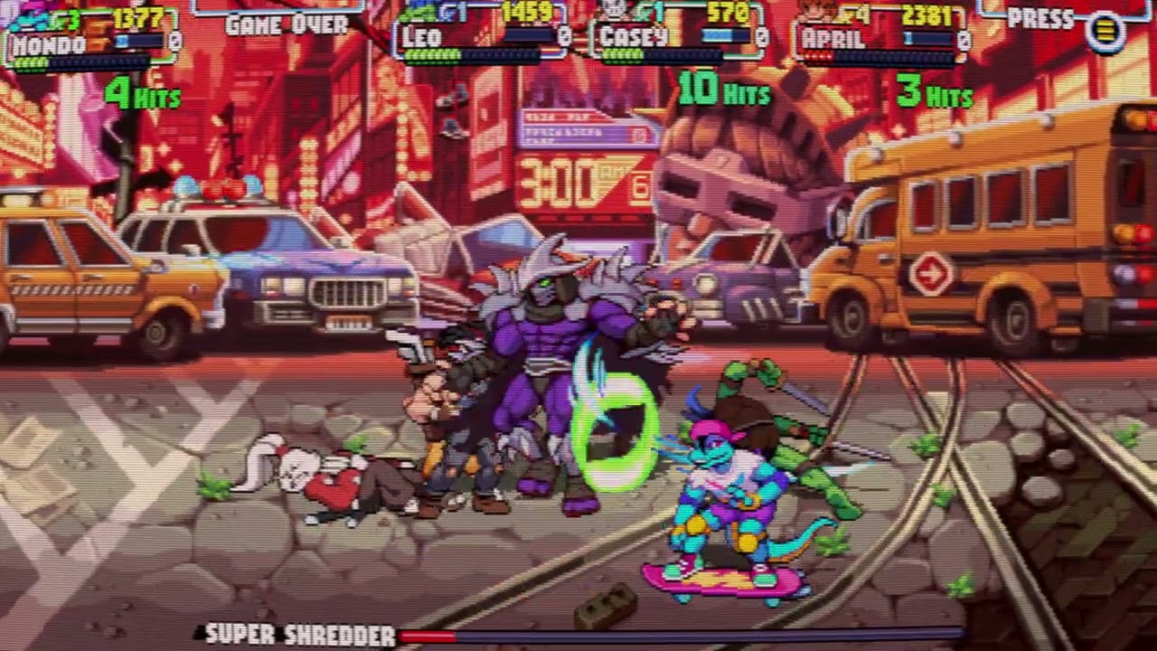 Finishing TMNT Shredder's Revenge with friends on New Years Eve