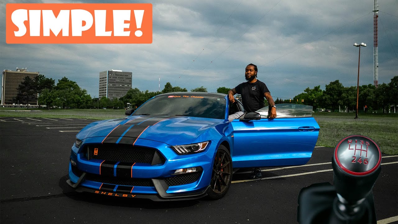 How to drive a manual transmission for beginners in 2021 (Mustang GT350) *EASY*