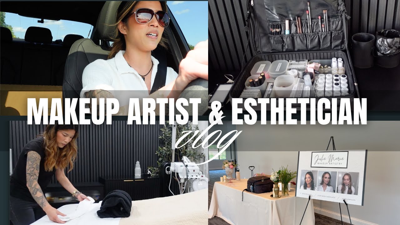 MAKEUP ARTIST/ESTHETICIAN VLOG: Wedding vendor expo, bridal preview + facial appointments