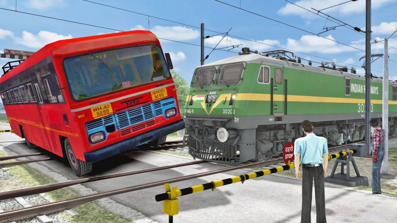 BUS vs Rajdhani TRAIN :- Stops The Train :-: Train Simulator