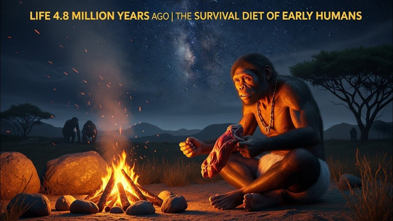 Life 4.8 Million Years Ago | The Survival Diet of Early Humans