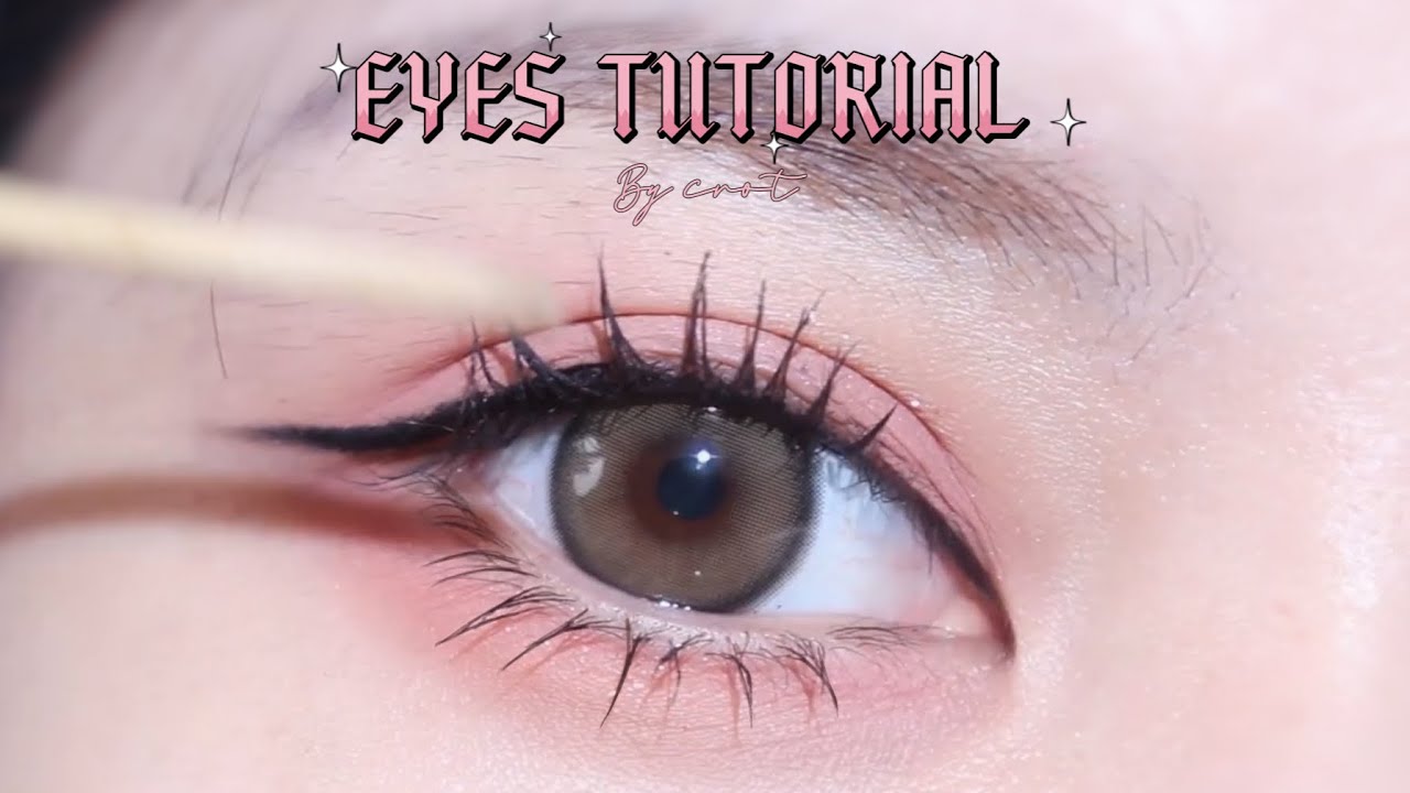 Eyes tutorial สอนแต่งตาด้วย oh my eyes อายแชโว์ซับมัน แต่งง่ายมาก 🖤