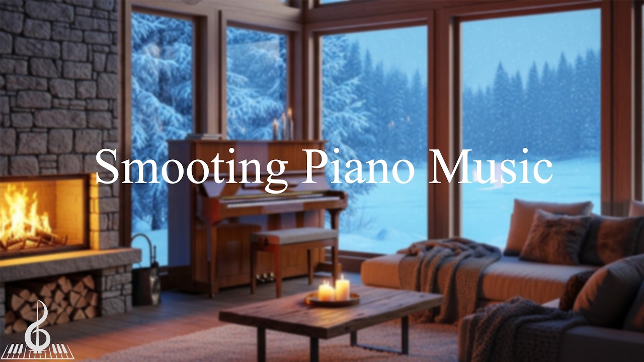 ❄️ “Frozen Silence” | Soul-Soothing Solo Piano by the Fireplace 🔥