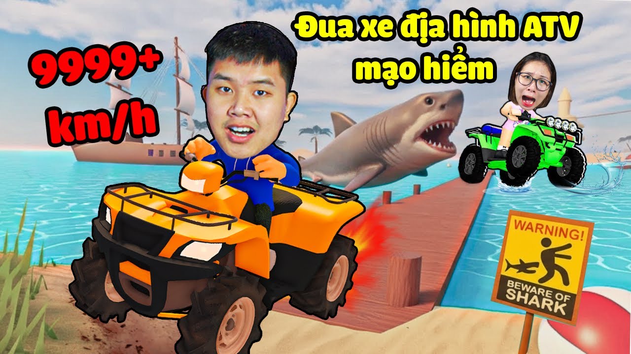 Đua xe Địa Hình ATV 4 bánh vượt 1000 thử thách nguy hiểm xem ai về đích trước bqThanh Đi Vèo Vượt Ốc