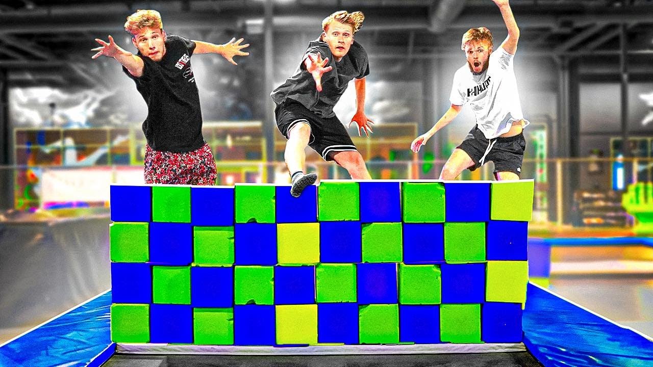 EPIC Trampoline Park Obstacle Course vs. Jesser & Moochie!