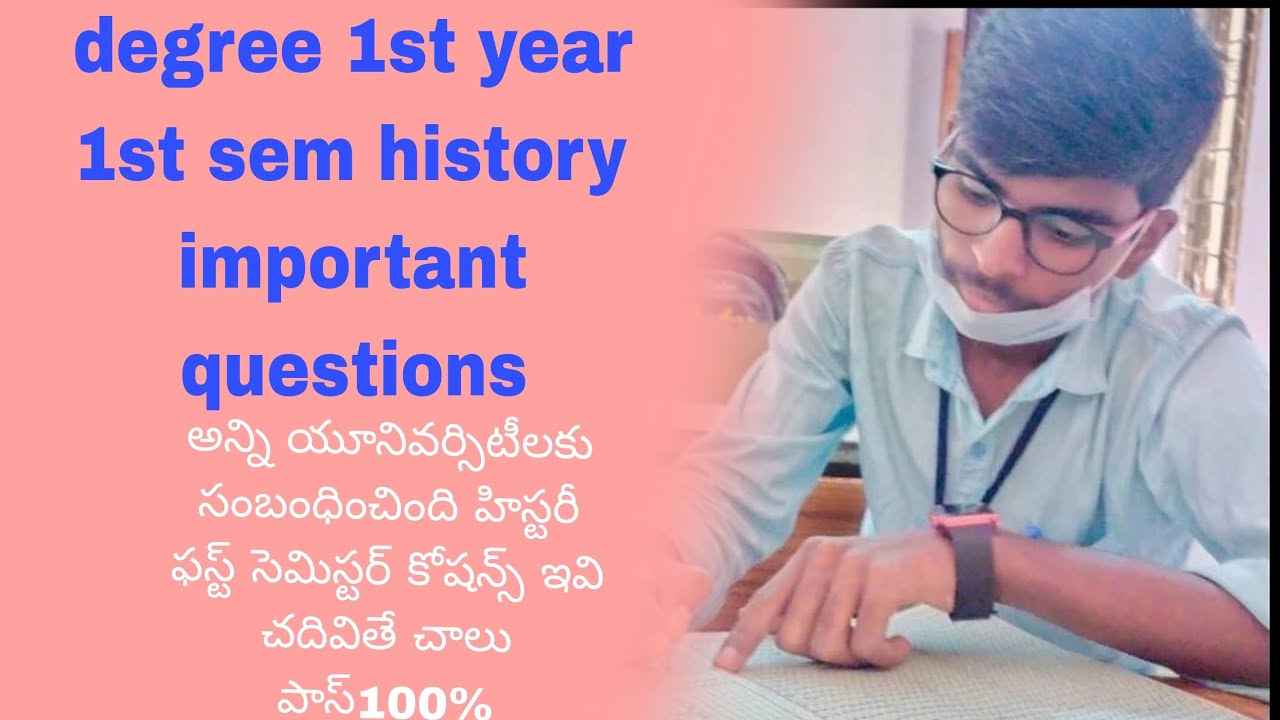 Degree 1st year  BA (HTP) group history very very important questions long and short questions