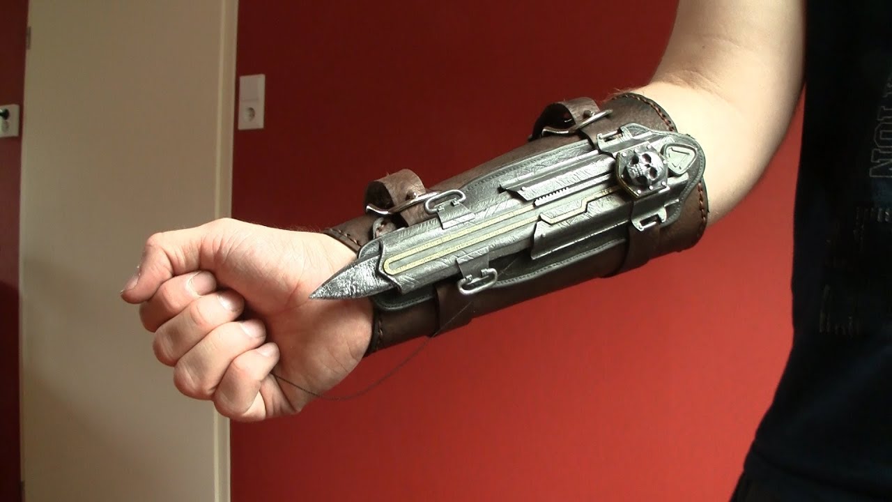 Edward costume (AC4:BF): hidden blades tutorial (McFarlane Hidden Blade Gauntlet modification)