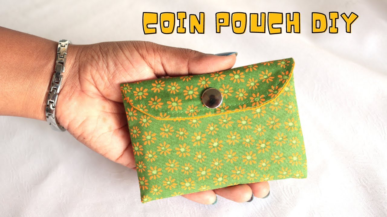 How to make Coin Pouch, Easy Sewing DIY making tutorial