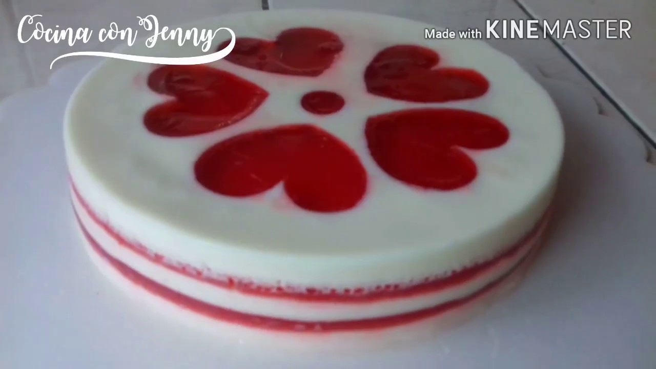 Gelatina de Corazones 14 de Febrero /Cocina con Jenny