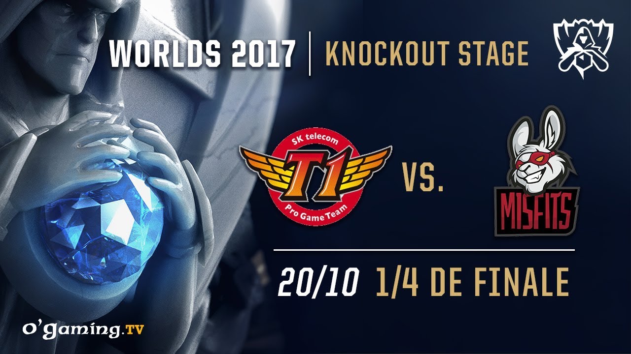SKT T1 vs Misfits - World Championship 2017 - 1/4 de finale - League of Legends