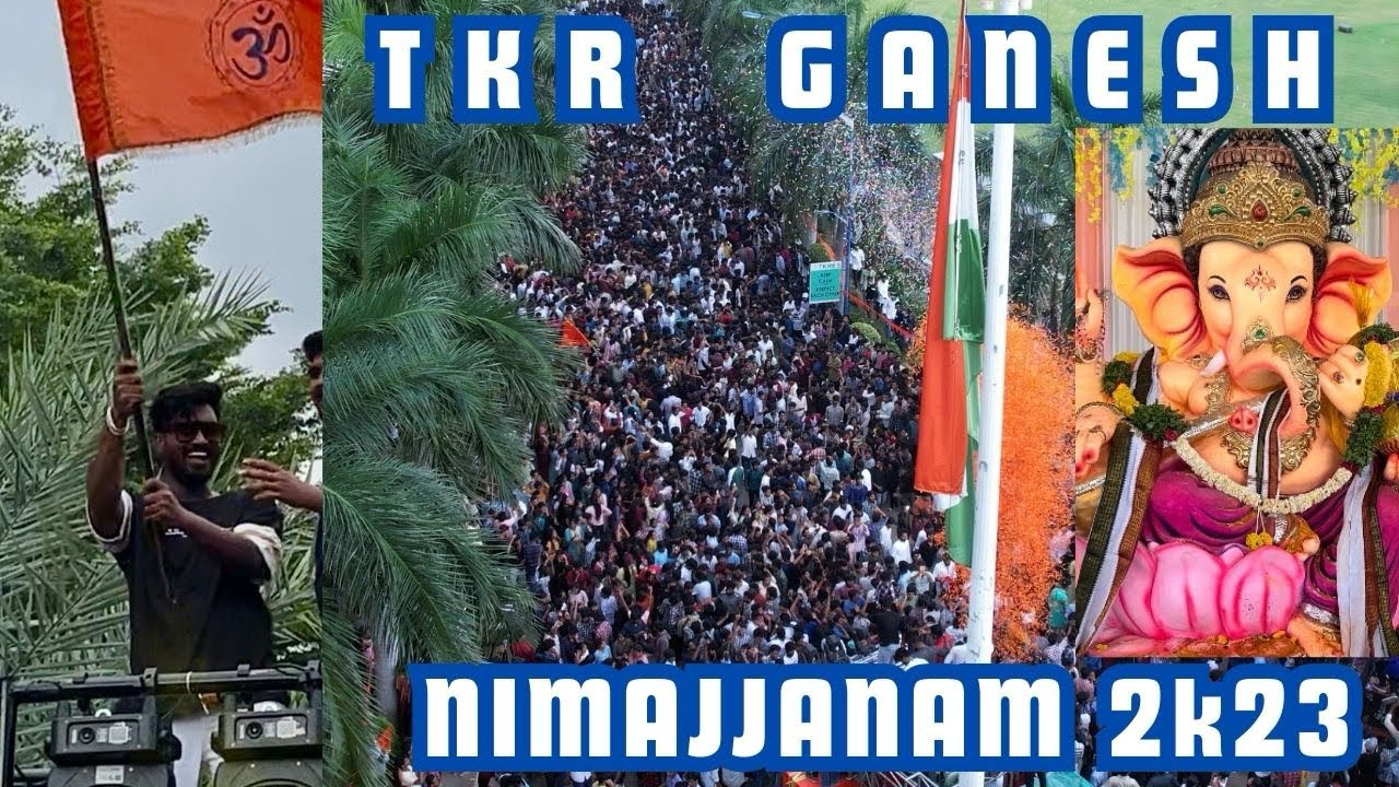 TKR GANESH NIMAJJANAM 2K23 | Tkr biggest festival |Pranav Unveils