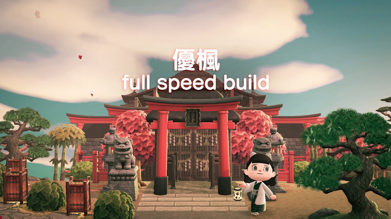 Building an island inspired by the Japanese fall landscapes 🎐🍂 | full speed build | AC: New Horizons