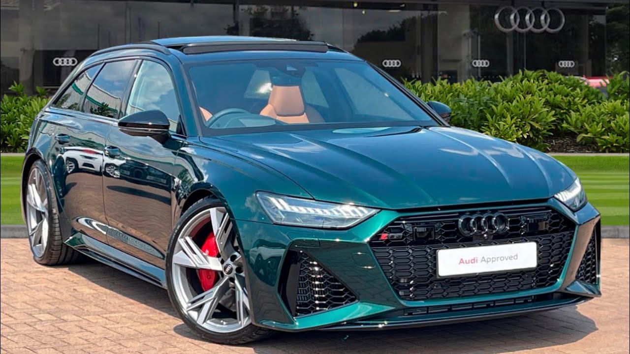 Approved Used - Audi RS6 Vorsprung in Audi Exclusive Porsche Jet Green at Stafford Audi