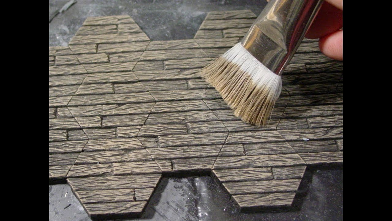 Hirst Arts Gloomhaven Wall and Floor Set Video 6: Painting the Wood and Earth Floors
