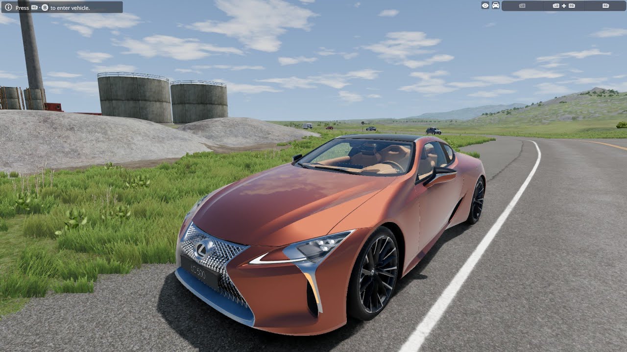 Beamng drive Lexus Lc500 2025 pov drive