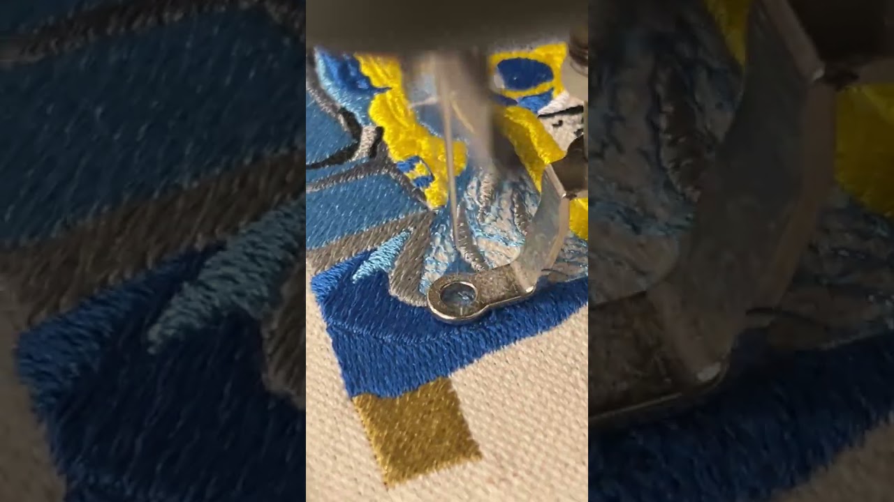 Machine Embroidery of Vermeer’s “The Milkmaid” #embroidery #sewing #diy #fashion 