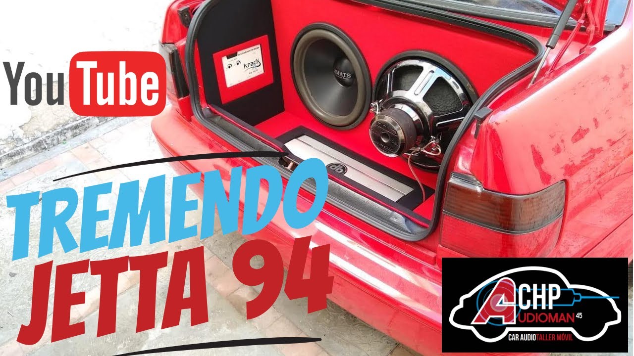 Cajón con woofers de 15 pulgadas para jetta
