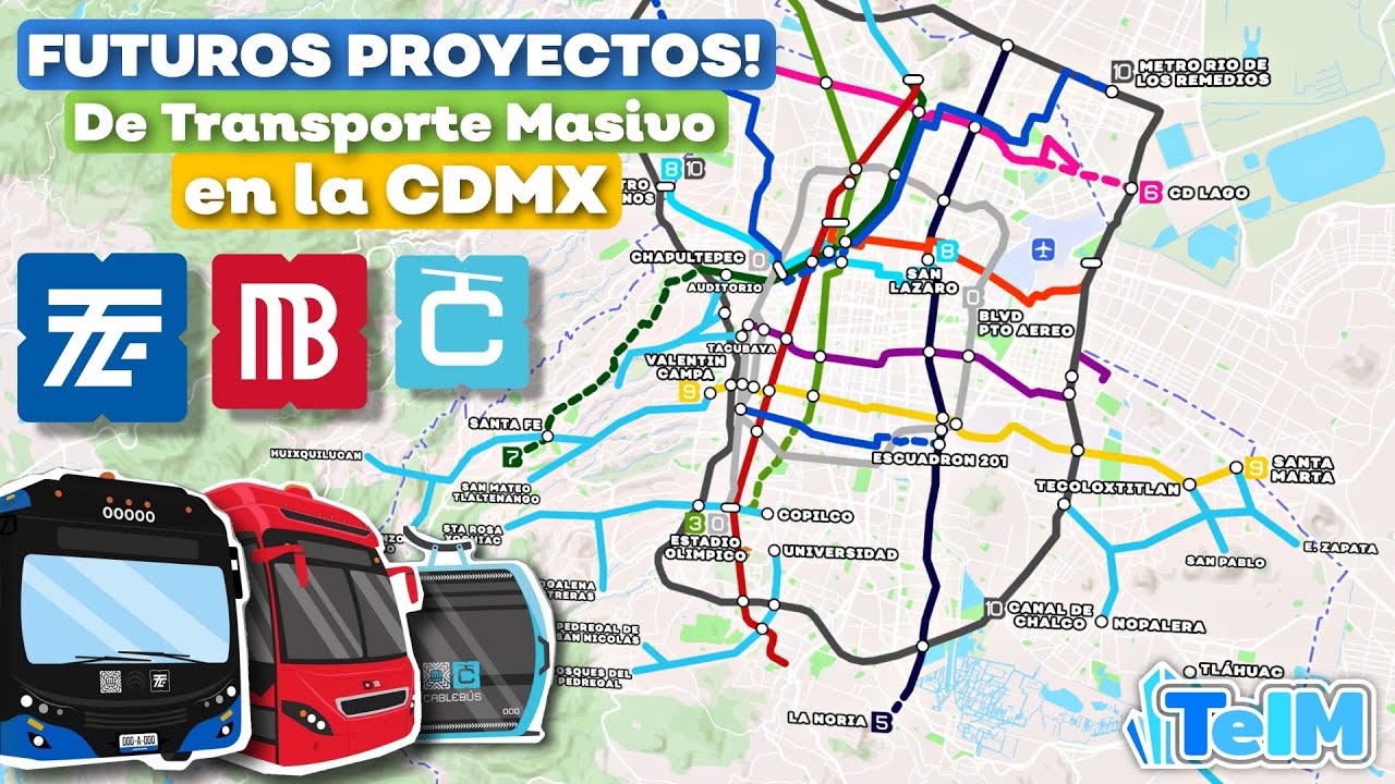 Estos serán los PRÓXIMOS PROYECTOS de Transporte en la CDMX! (Propuestas)