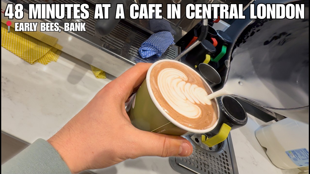 POV- Relaxing Barista workflow at a bee caf&eacute;
