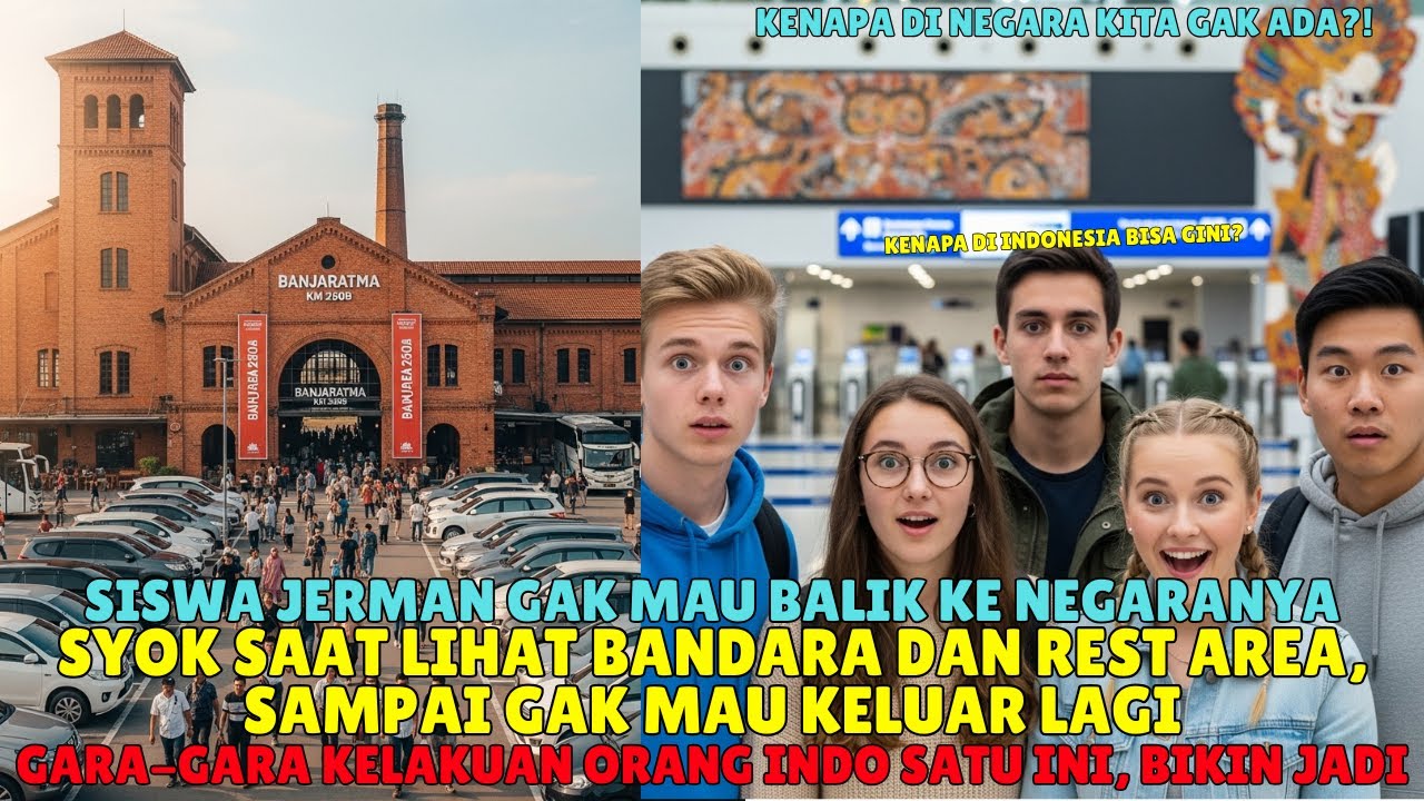 Siswa Jerman Menolap Pulang Dari Indonesia! Gara-gara Lihat Bandara dan Rest Area di Indo..