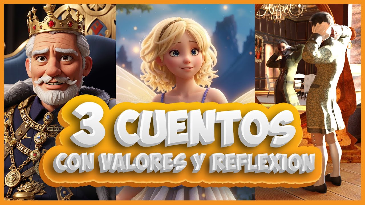 3 cuentos 🧚‍♀️ con VALORES Y REFLEXION