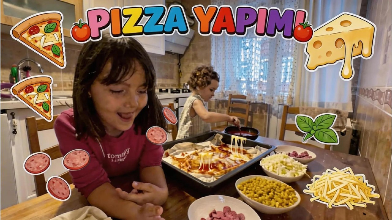 PİZZA YAPTIIIIIIKKKKKKKKK 🧀🍅🍕✨ @elifsinemtv @niloyatv