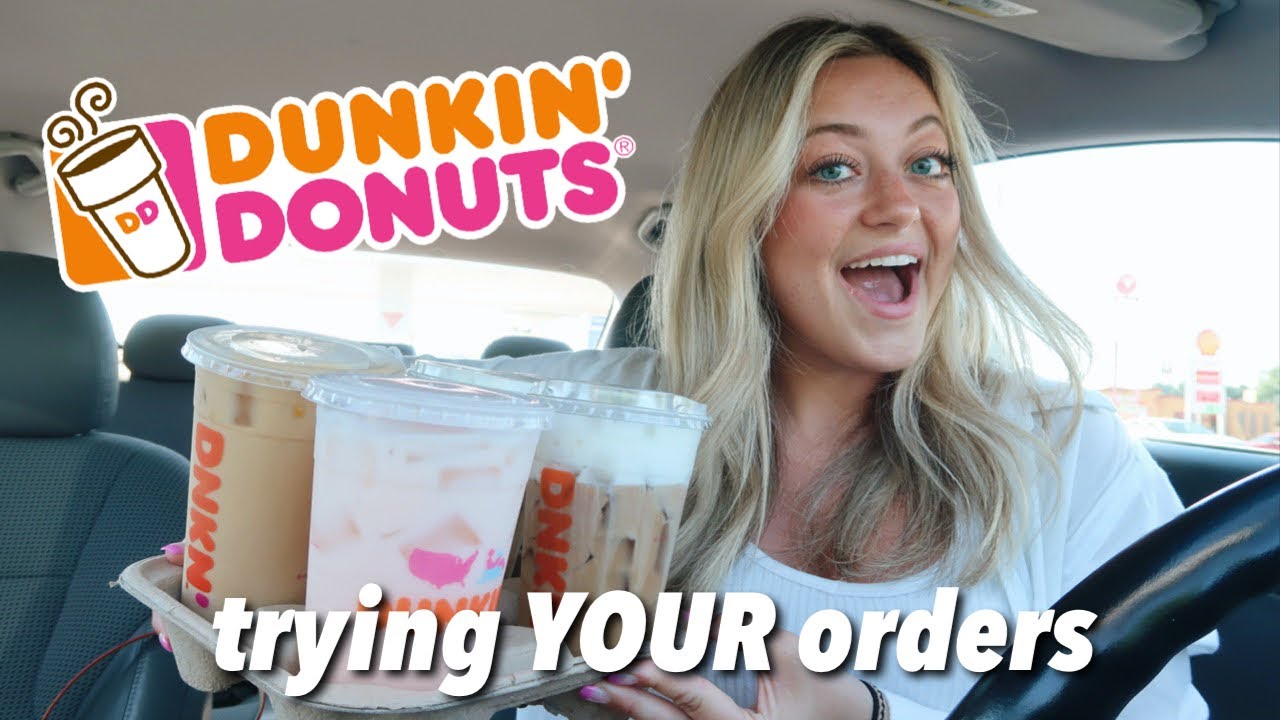 Trying My Subscribers Favorite Dunkin Donuts Drinks!!