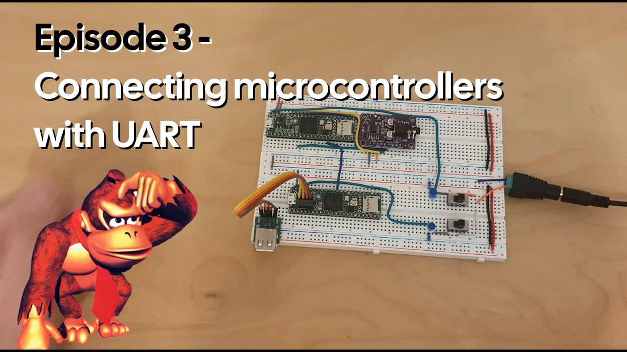 Qwerty Wave Ep 3 - Connecting the two halves with UART