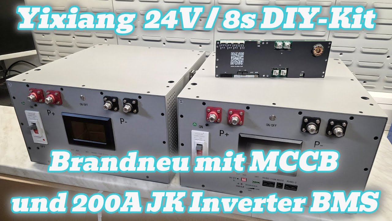 Yixiang DIY Kit für 24V 8s LiFePo4 Speicher mit 200A JK Inverter BMS / Stapelbar und fast perfekt 👍😍