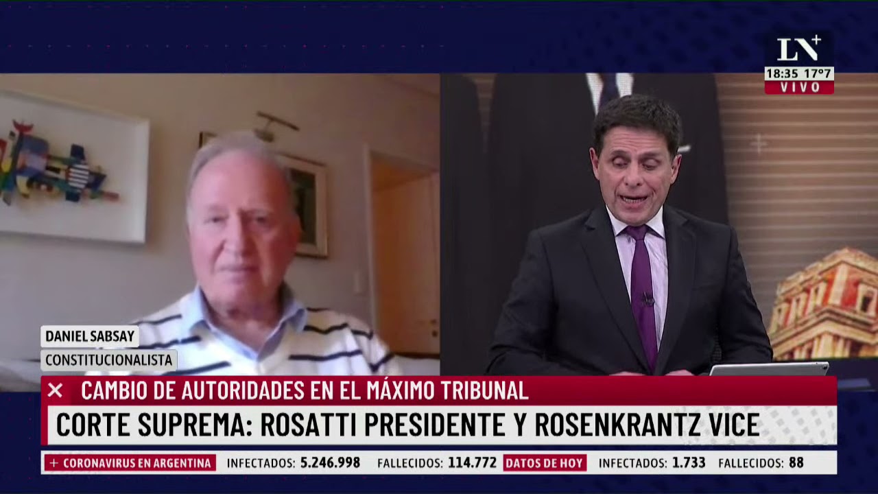 Horacio Rosatti es el nuevo presidente de la Corte Suprema