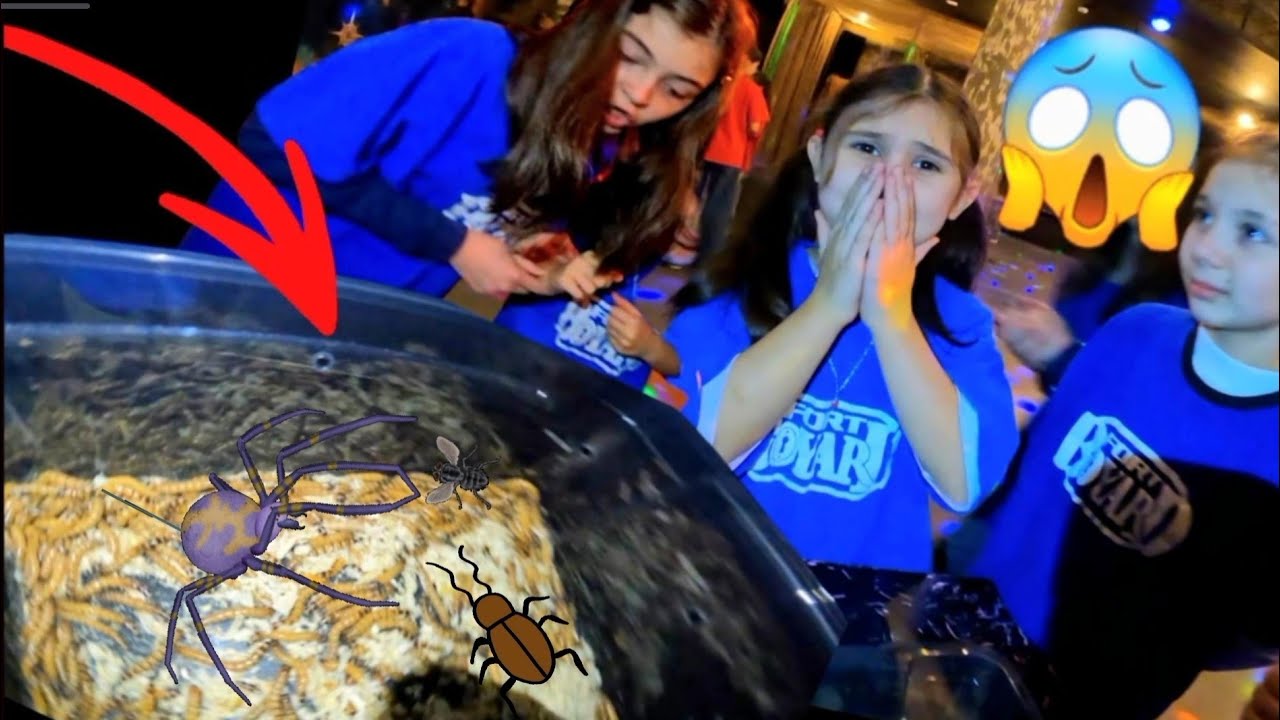 🪳VIERMI ȘI Gândaci la ziua de naștere a prietenei mele?😱 Vlog copii /  Challenger cu mâncare
