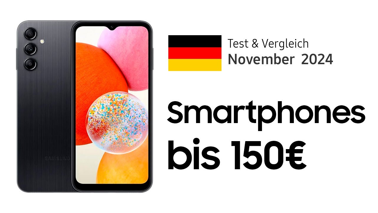 TOP–7. Die besten Smartphones bis 150€. November 2024. Test & Vergleich | Deutsch