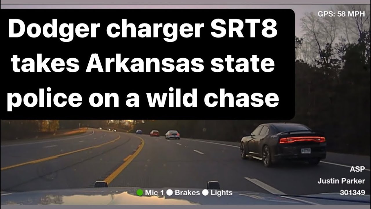 Dodge charger takes Arkansas State police on 140 mph police chase did he get away ? #LRHN #police