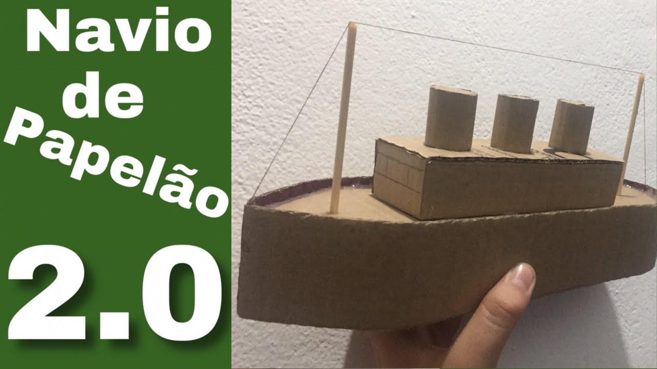Medidas navio de papelão!