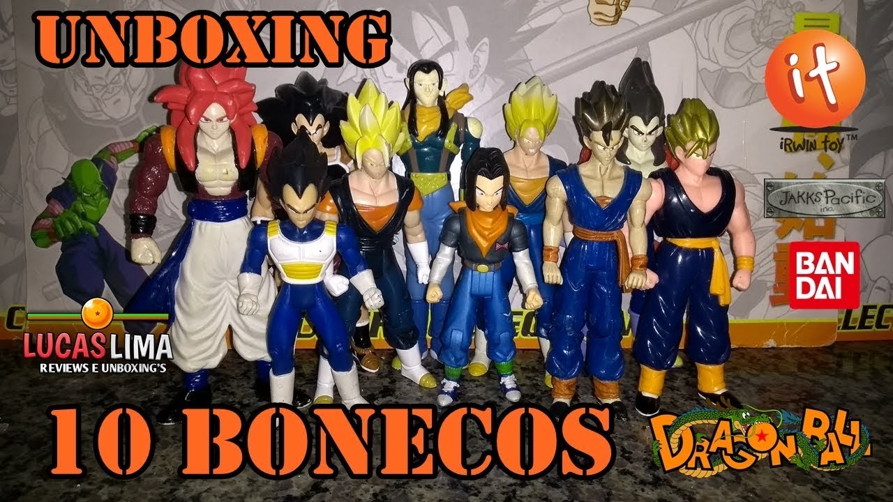 Unboxing 10 Bonecos Dragon Ball - Irwin Toy/SBC/Jakks Pacific