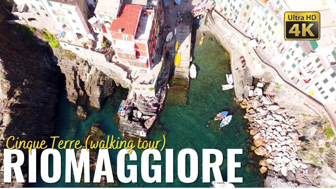 RIOMAGGIORE ⭐️ Cinque Terre (ITALY) walking tour in 4k