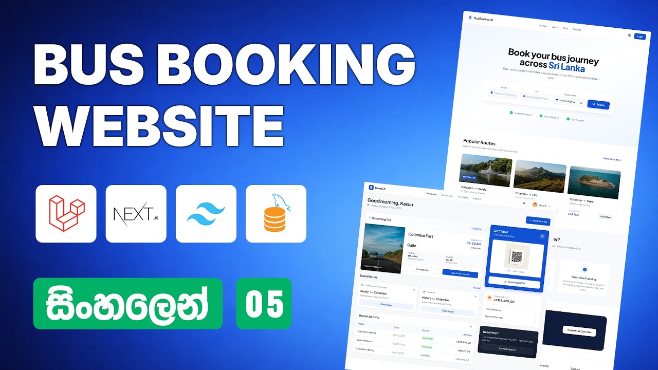 Laravel Bus Booking System Development | Register | [Episode 05] – Web Advisor