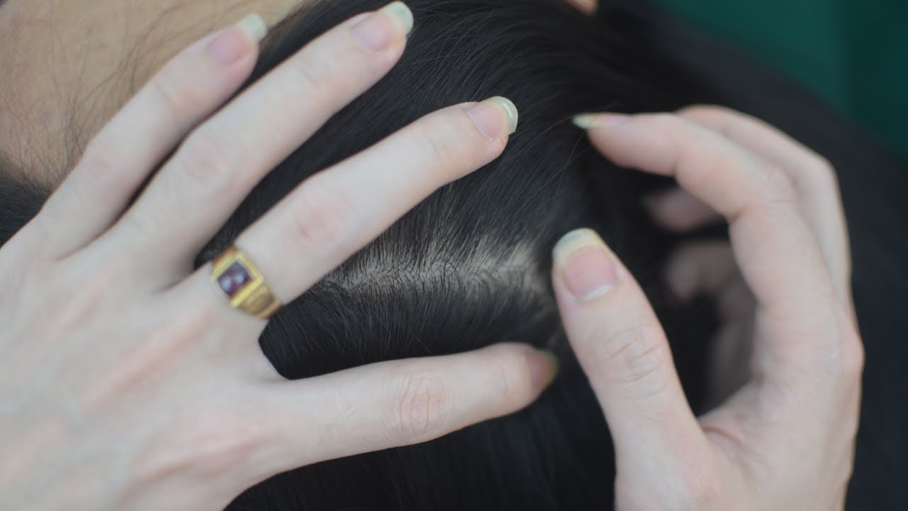 ASMR Focus Scalp Scratching, Hair Parting & Hair Combing, Hair Sound For Relieve Stress